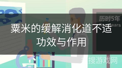 粟米的缓解消化道不适功效与作用