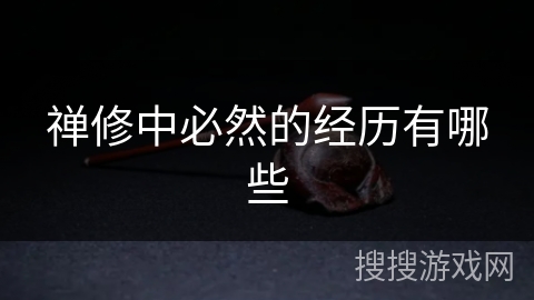 禅修中必然的经历有哪些