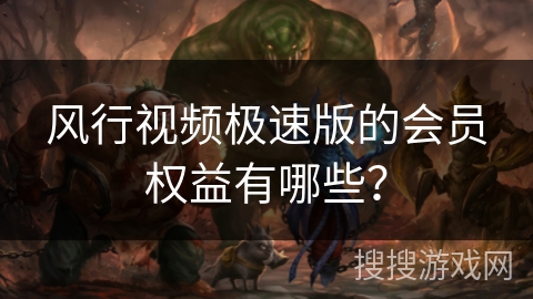 风行视频极速版的会员权益有哪些？