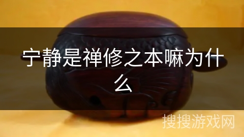 宁静是禅修之本嘛为什么