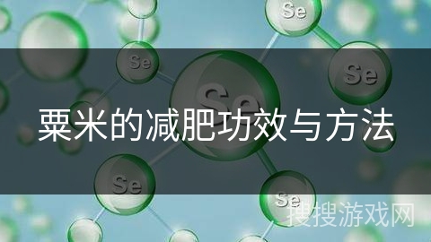 粟米的减肥功效与方法