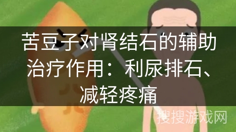 苦豆子对肾结石的辅助治疗作用:利尿排石、减轻疼痛