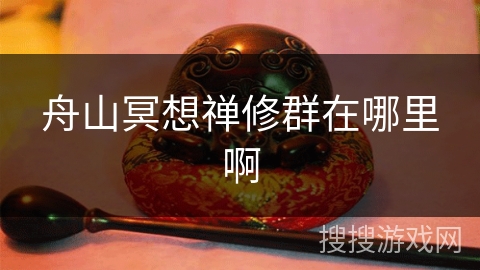 舟山冥想禅修群在哪里啊 舟山冥想禅修群在哪里啊