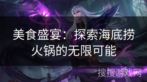 美食盛宴：探索海底捞火锅的无限可能