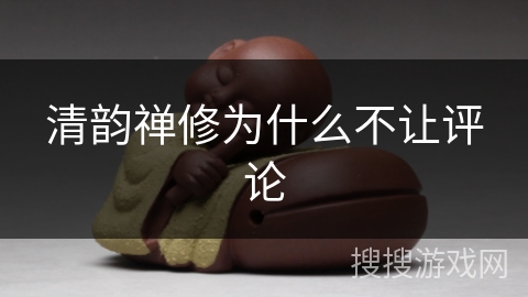 清韵禅修为什么不让评论