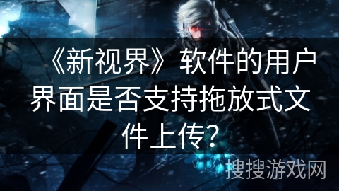 《新视界》软件的用户界面是否支持拖放式文件上传？
