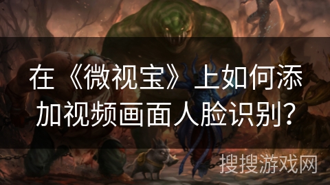 在《微视宝》上如何添加视频画面人脸识别？