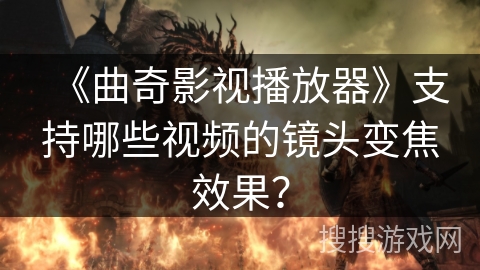 《曲奇影视播放器》支持哪些视频的镜头变焦效果？