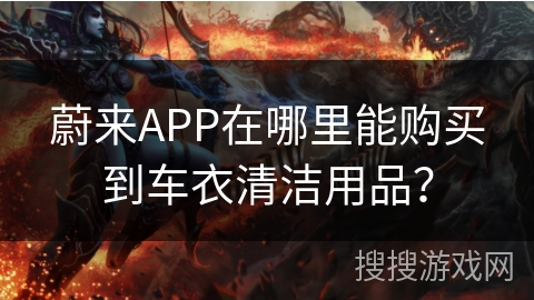 蔚来APP在哪里能购买到车衣清洁用品？