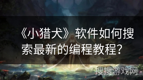 《小猎犬》软件如何搜索最新的编程教程？