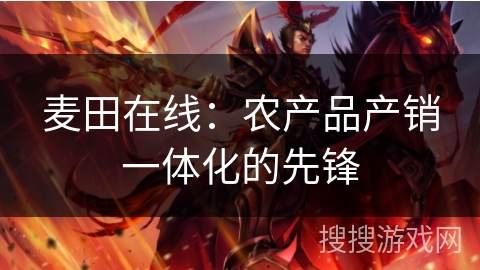 麦田在线:农产品产销一体化的先锋 麦田在线:农产品产销一体化的先锋