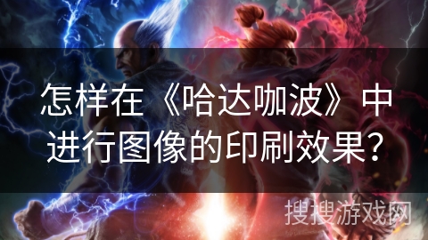 怎样在《哈达咖波》中进行图像的印刷效果？