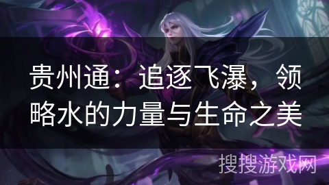 贵州通:追逐飞瀑,领略水的力量与生命之美 贵州通:追逐飞瀑,领略水的力量与生命之美