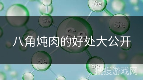 八角炖肉的好处大公开