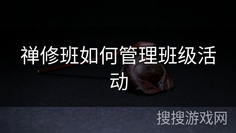 禅修班如何管理班级活动