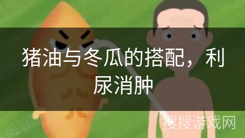 猪油与冬瓜的搭配，利尿消肿