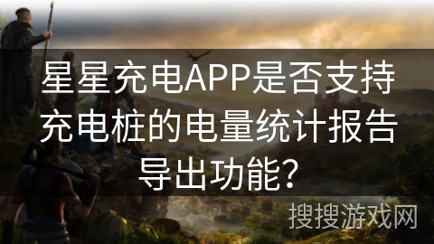 星星充电APP是否支持充电桩的电量统计报告导出功能？