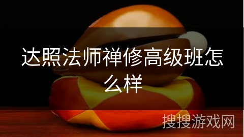 达照法师禅修高级班怎么样 达照法师禅修高级班怎么样