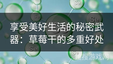 享受美好生活的秘密武器：草莓干的多重好处