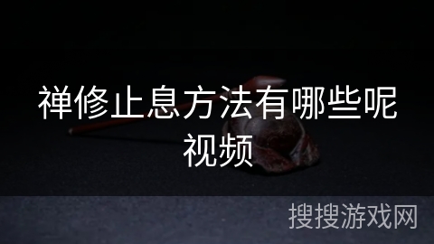 禅修止息方法有哪些呢视频