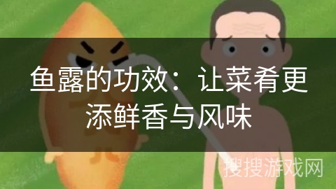 鱼露的功效：让菜肴更添鲜香与风味