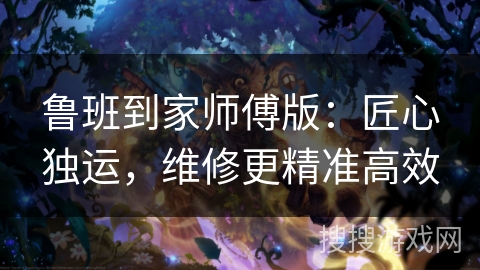 鲁班到家师傅版：匠心独运，维修更精准高效