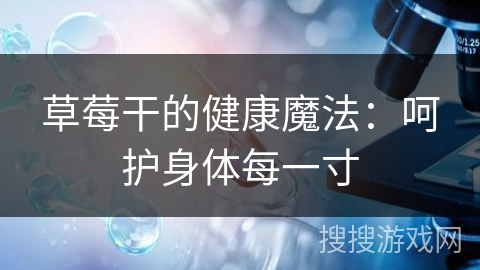 草莓干的健康魔法：呵护身体每一寸