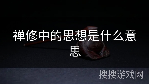 禅修中的思想是什么意思
