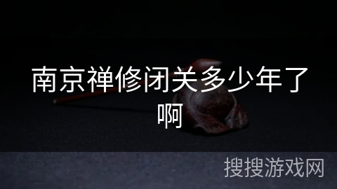 南京禅修闭关多少年了啊