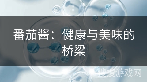 番茄酱：健康与美味的桥梁