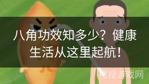 八角功效知多少？健康生活从这里起航！