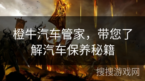 橙牛汽车管家,带您了解汽车保养秘籍 橙牛汽车管家,带您了解汽车保养秘籍