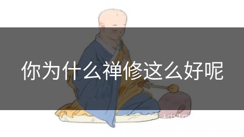 你为什么禅修这么好呢