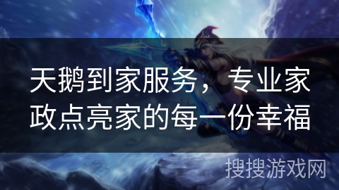 天鹅到家服务，专业家政点亮家的每一份幸福