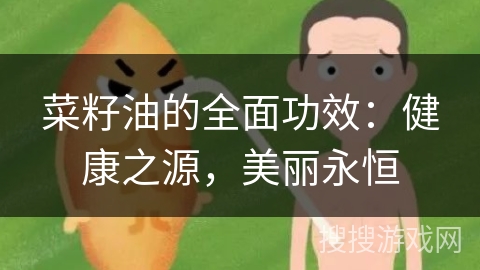 菜籽油的全面功效：健康之源，美丽永恒