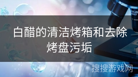 白醋的清洁烤箱和去除烤盘污垢