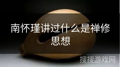 南怀瑾讲过什么是禅修思想 南怀瑾讲过什么是禅修思想