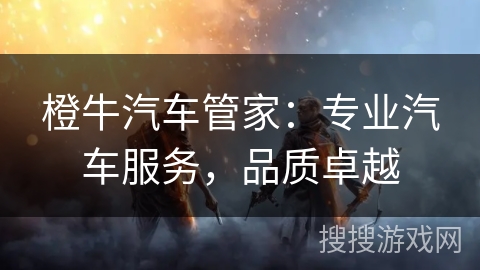 橙牛汽车管家：专业汽车服务，品质卓越