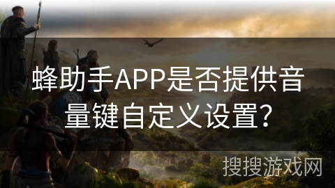 蜂助手APP是否提供音量键自定义设置？