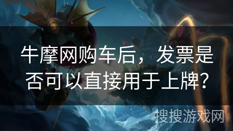 牛摩网购车后，发票是否可以直接用于上牌？