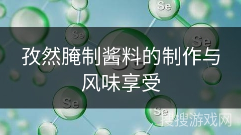孜然腌制酱料的制作与风味享受