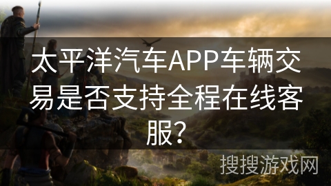 太平洋汽车APP车辆交易是否支持全程在线客服？