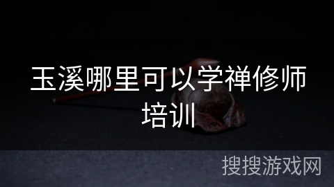 玉溪哪里可以学禅修师培训