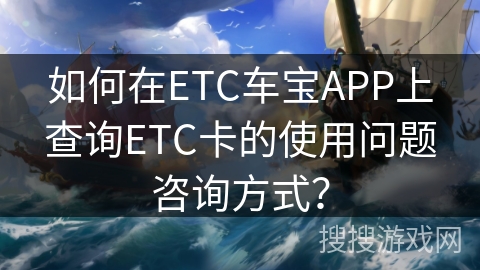 如何在ETC车宝APP上查询ETC卡的使用问题咨询方式？