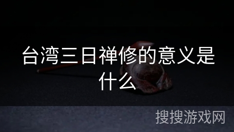 台湾三日禅修的意义是什么