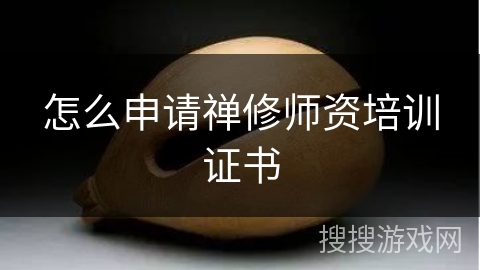 怎么申请禅修师资培训证书