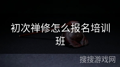 初次禅修怎么报名培训班