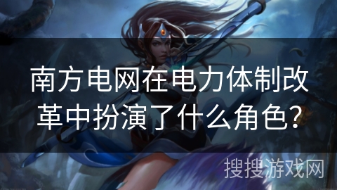 南方电网在电力体制改革中扮演了什么角色？