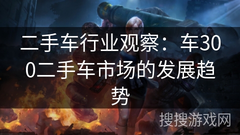 二手车行业观察:车300二手车市场的发展趋势 二手车行业观察:车300二手车市场的发展趋势