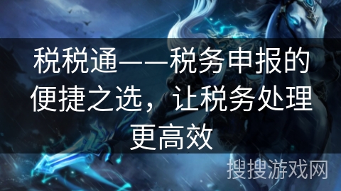 税税通——税务申报的便捷之选，让税务处理更高效